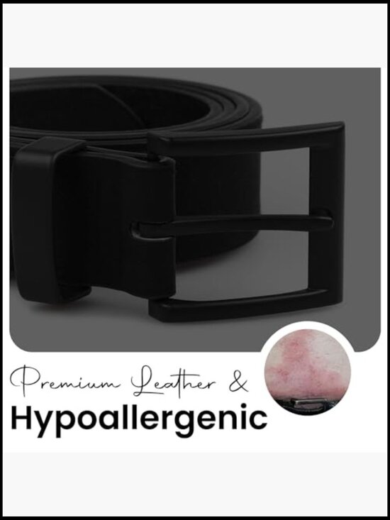 Genuine Italian Leather Belt, Vegetable Tanned, Metal-Free TSA Friendly main image 5